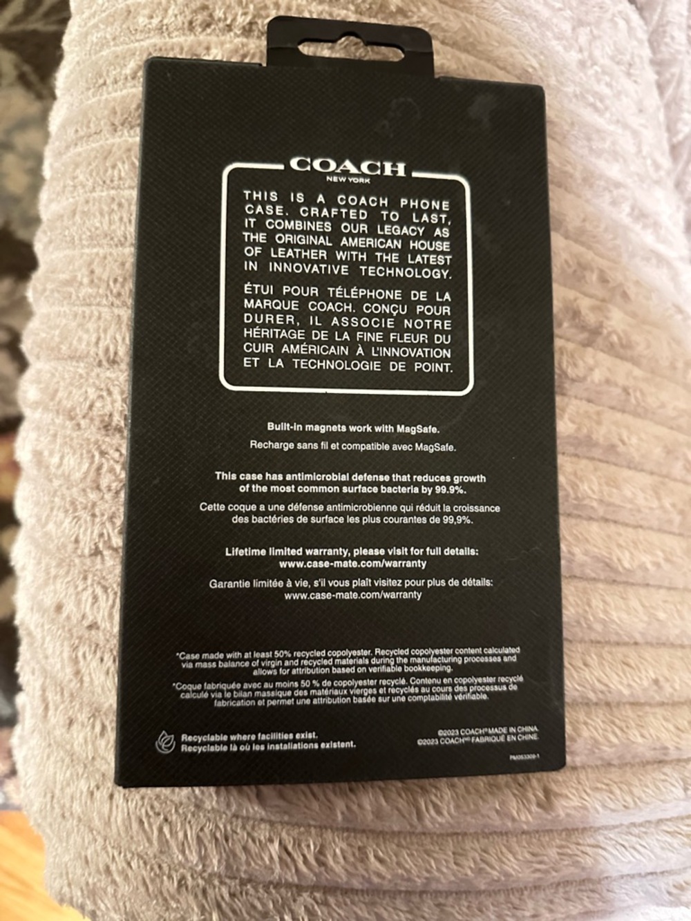 COACH Pink & Brown Floral MagSafe iPhone 14 Pro Max Case - Picture 3 of 3